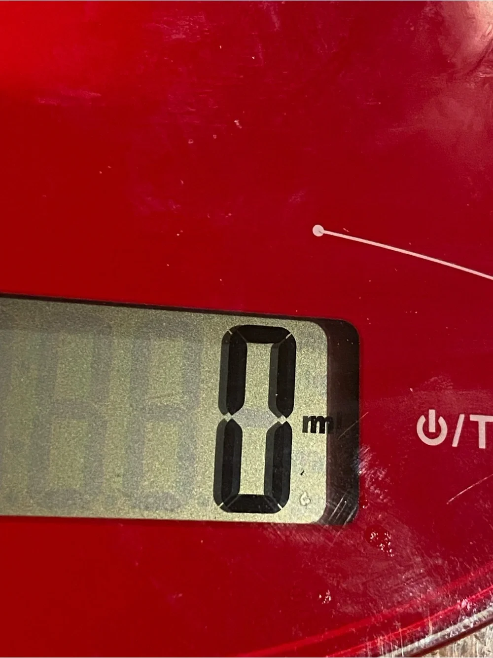 Digital Kitchen Scale in Red
